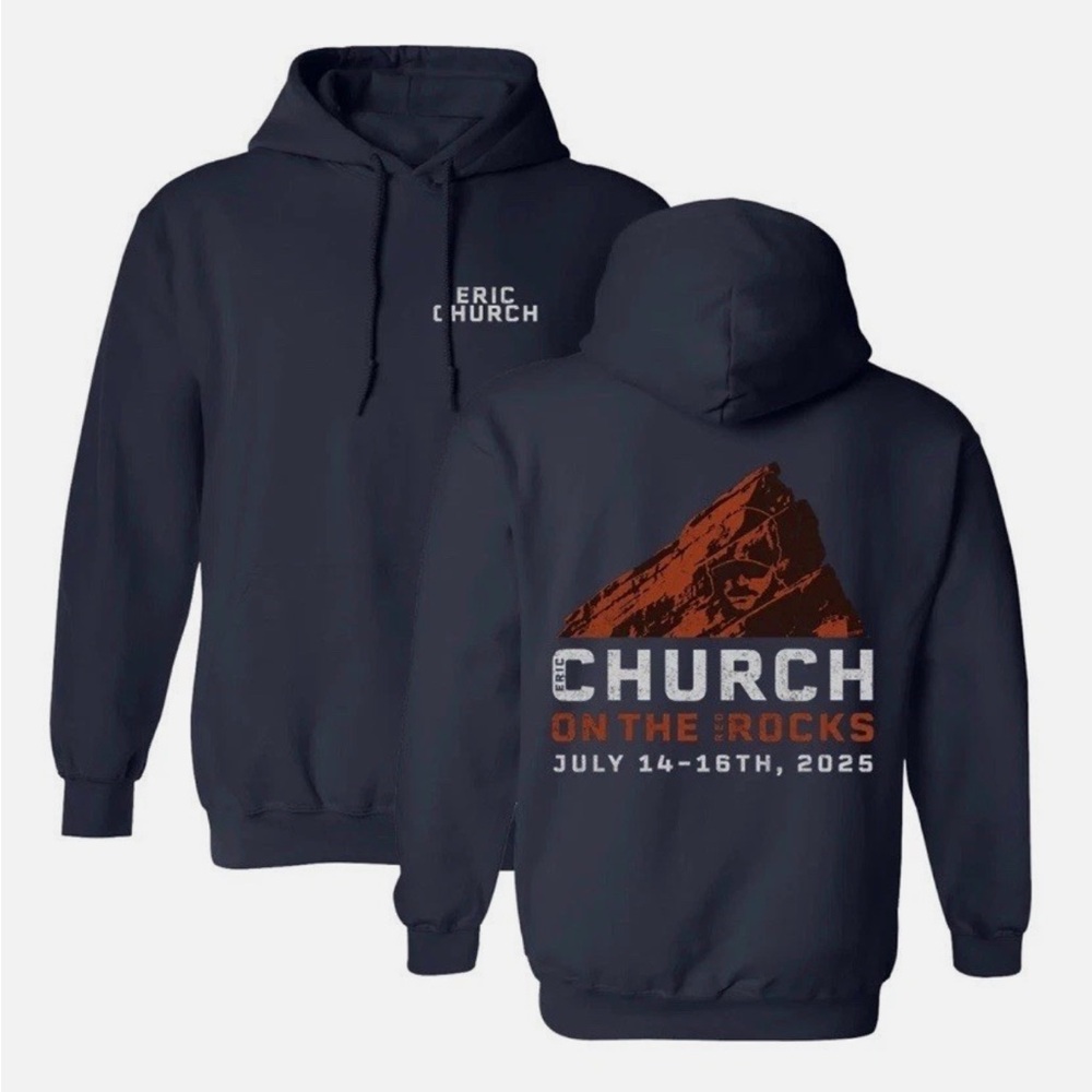 BRAND NEW- Eric Church Red Rocks Concert Hoodie- XL (Unisex)